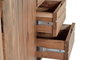 GINER Y COLOMER - Buffet 4 portes en bois d'acacia naturel - 82 x 172 x 45 cm